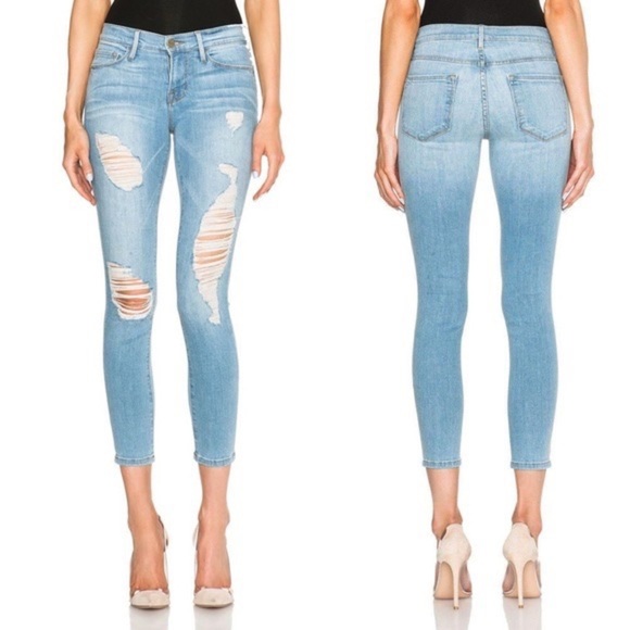 🌹 FRAME NWT Le Skinny De Jeanne Crop in Georgina Jeans Women’s 30 Casual - Picture 13 of 13